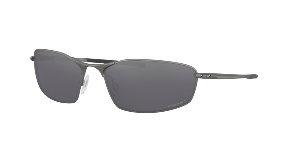 Oakley Whisker Carbon sunglasses with prizm black lenses (quarter view)