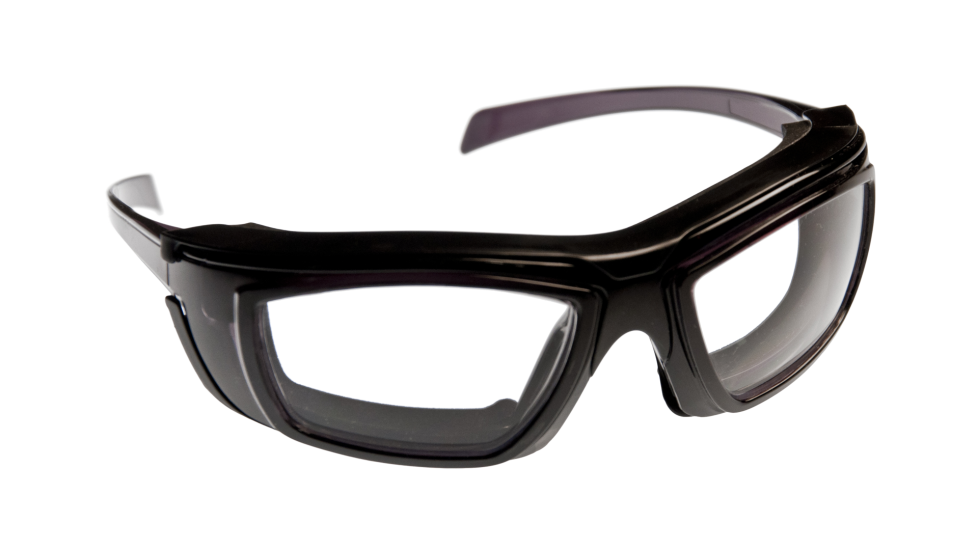 ArmouRx 6005 Black eyeglasses (quarter view)