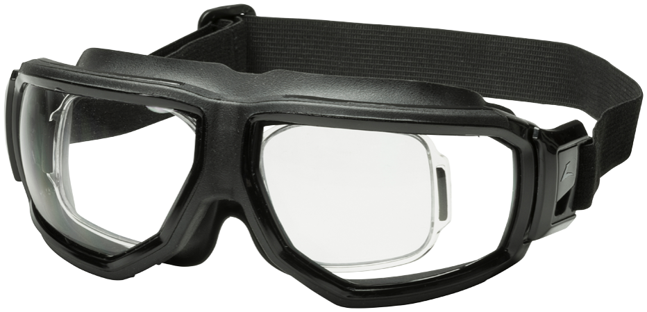 OnGuard by Hilco OG800 Black eyeglasses (quarter view)