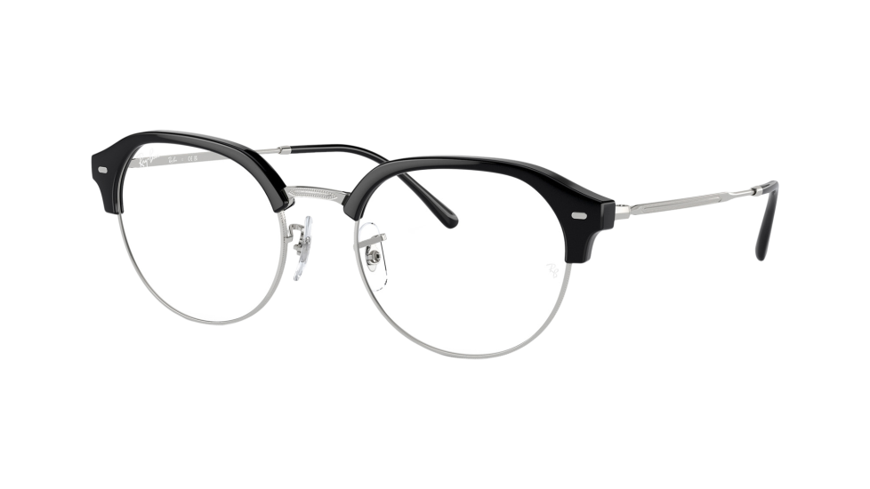 Ray-Ban RB7229 Clubmaster Slim eyeglasses (quarter view)
