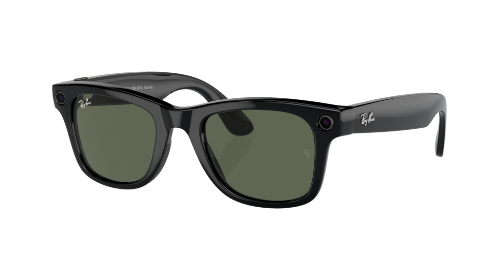 Ray-Ban Meta Wayfarer Smart Glasses sunglasses (quarter view)